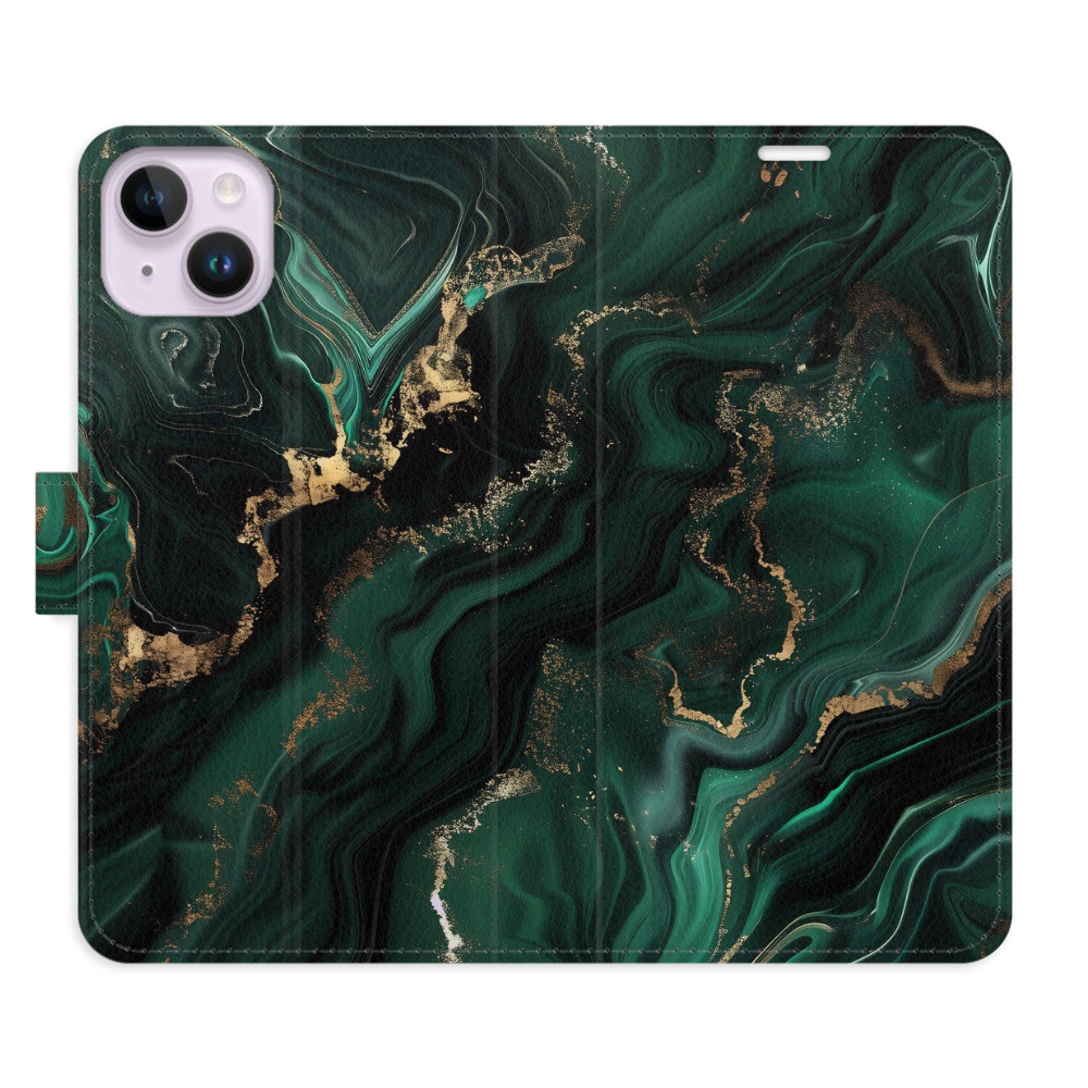 Flipové puzdro iSaprio - Emerald 02 - iPhone 14 Plus