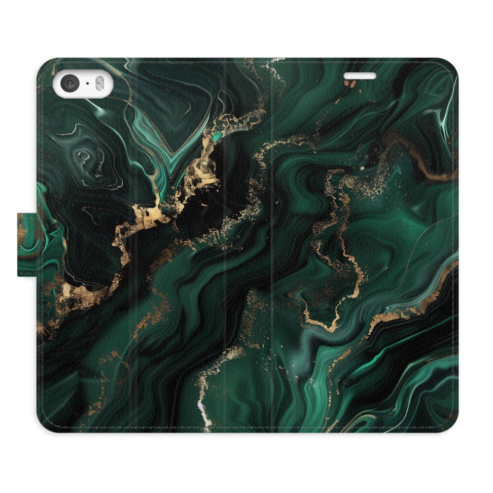 Flipové puzdro iSaprio - Emerald 02 - iPhone 5/5S/SE