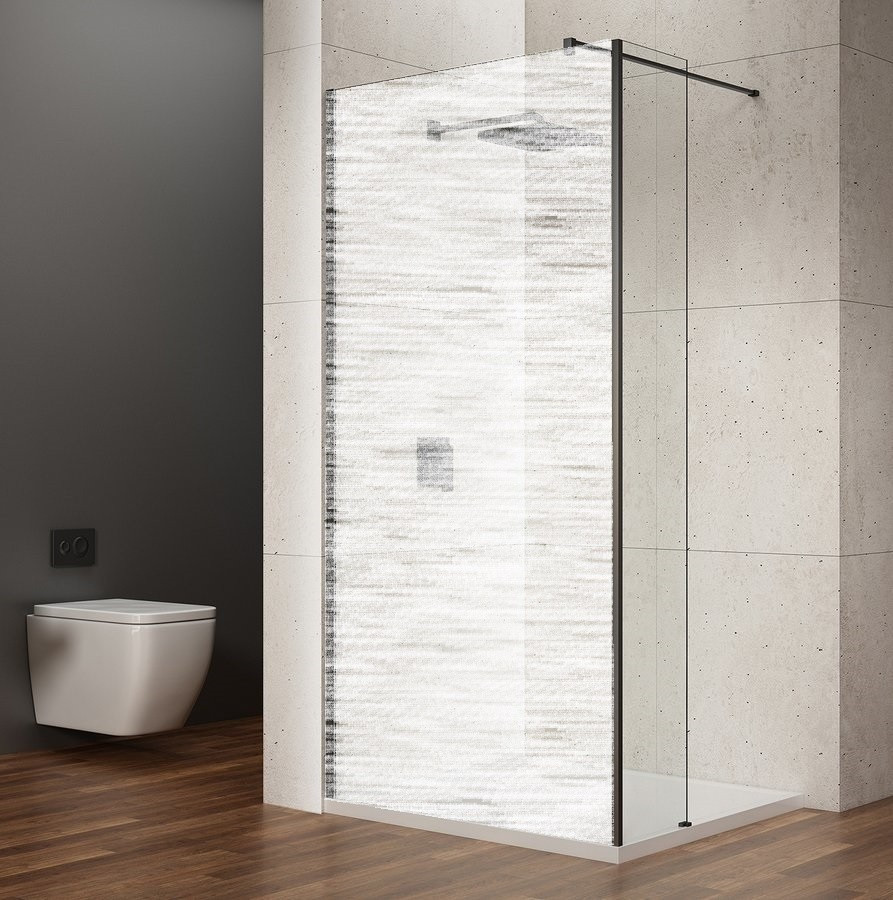 GELCO - VARIO prídavný panel 350 číre sklo, čierná GX3514