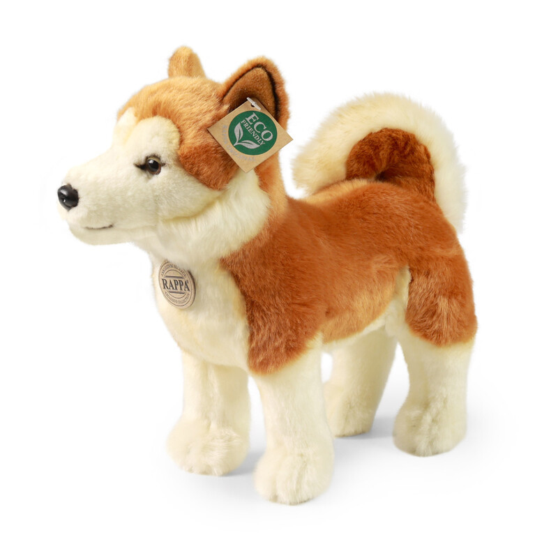 RAPPA - Plyšový pes Akita Inu 30 cm ECO-FRIENDLY