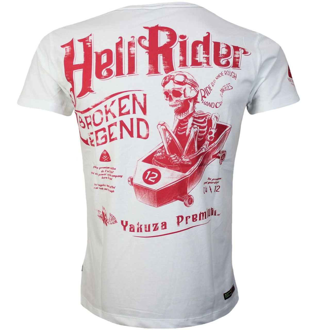 Tričko Yakuza Premium HeliRider - biele, S