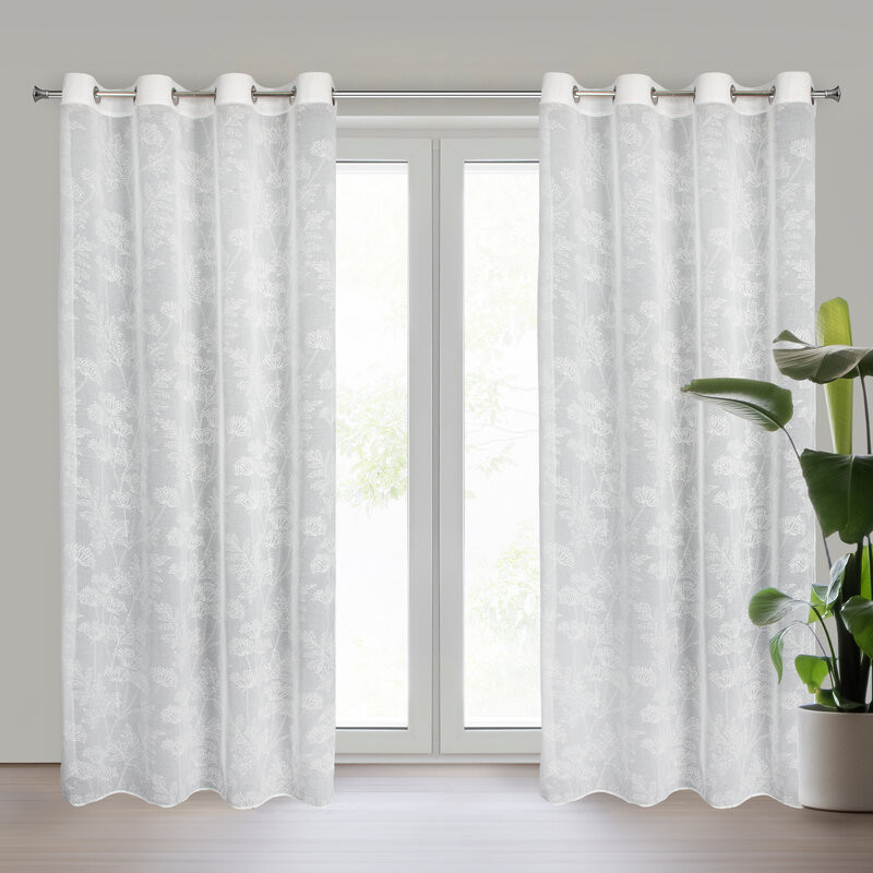 ArtFir Záclona POLY K | biela 140 x 250 cm