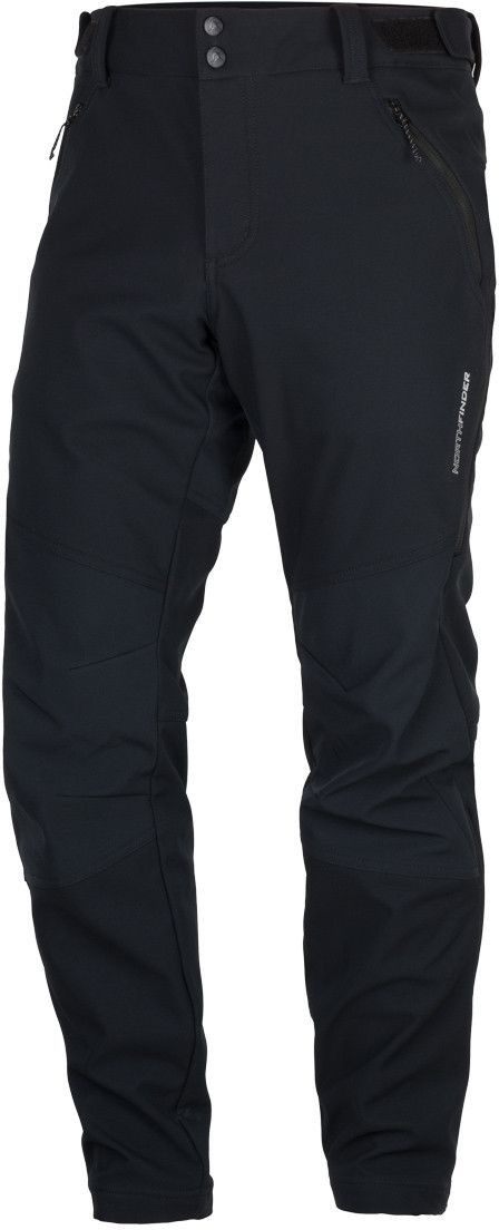 Northfinder Pánske turistické softshellové nohavice MARCELLO black black Veľkosť: M