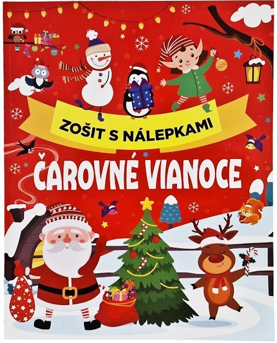 Čarovné Vianoce zošit s nálepkami