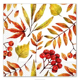 Servítky jesenné listy 33x33cm 20ks