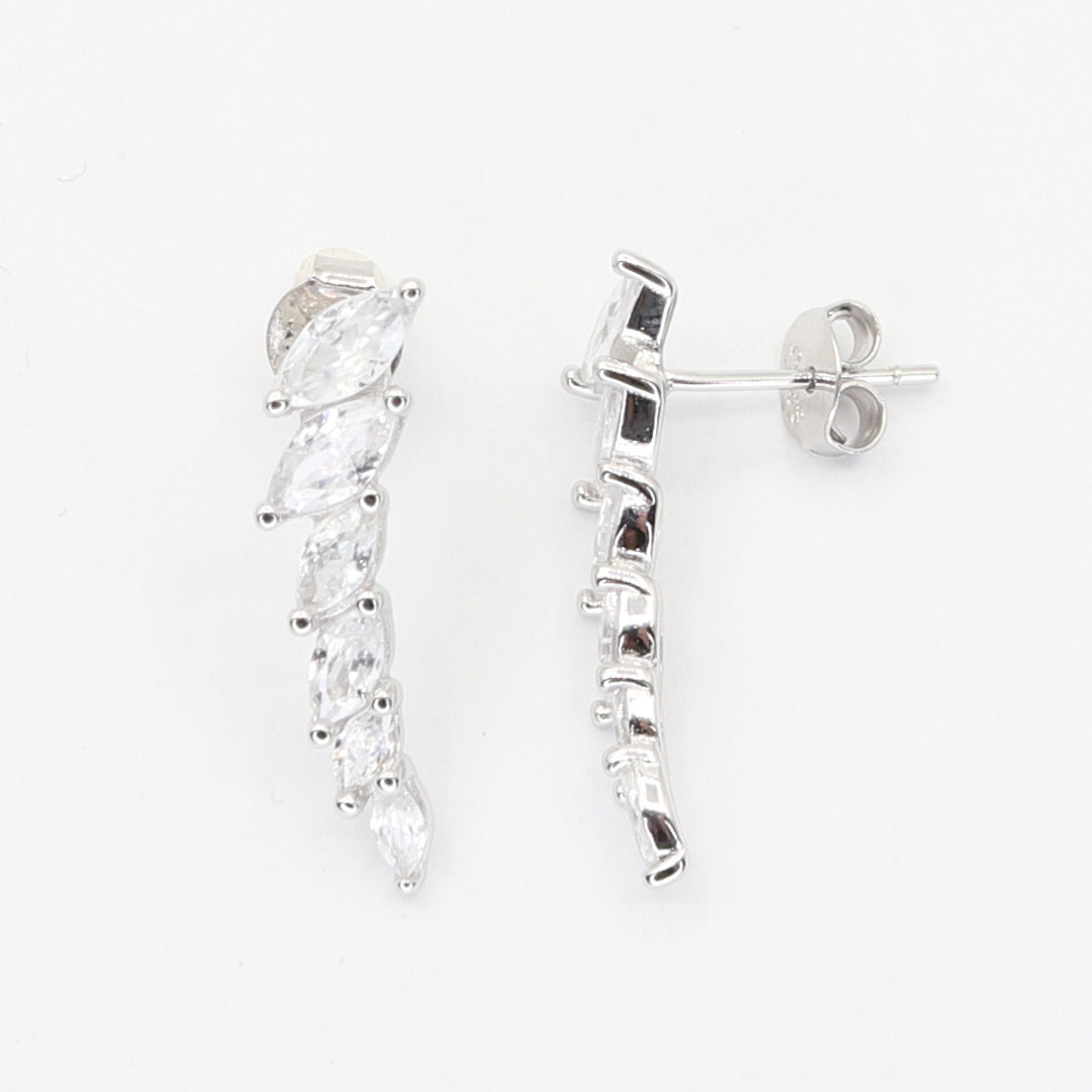 Strieborné náušnice 111111