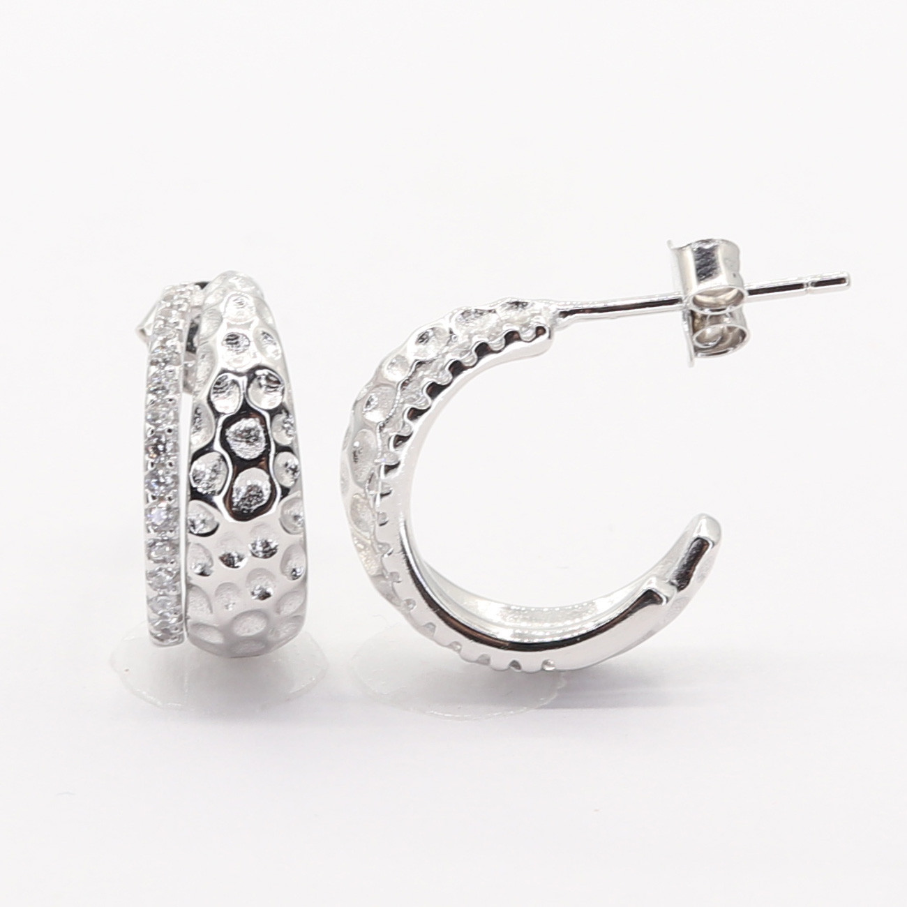 Strieborné náušnice 111118