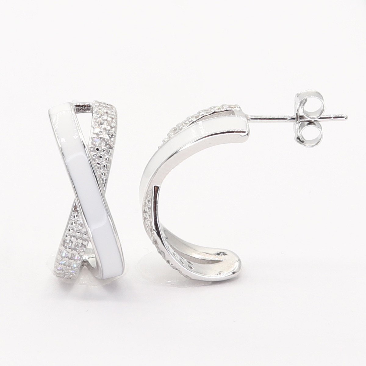 Strieborné náušnice 111125