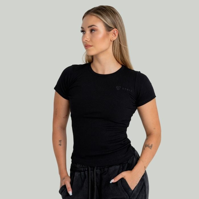 Dámske tričko Ribbed Black - STRIX  XS