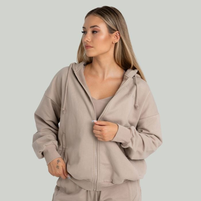 STRIX Women‘s Zip Hoodie Taupe  XS