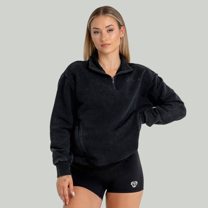 STRIX Dámska mikina Washed Black  SS