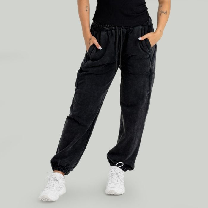 STRIX Dámske Tepláky Washed Black  MM