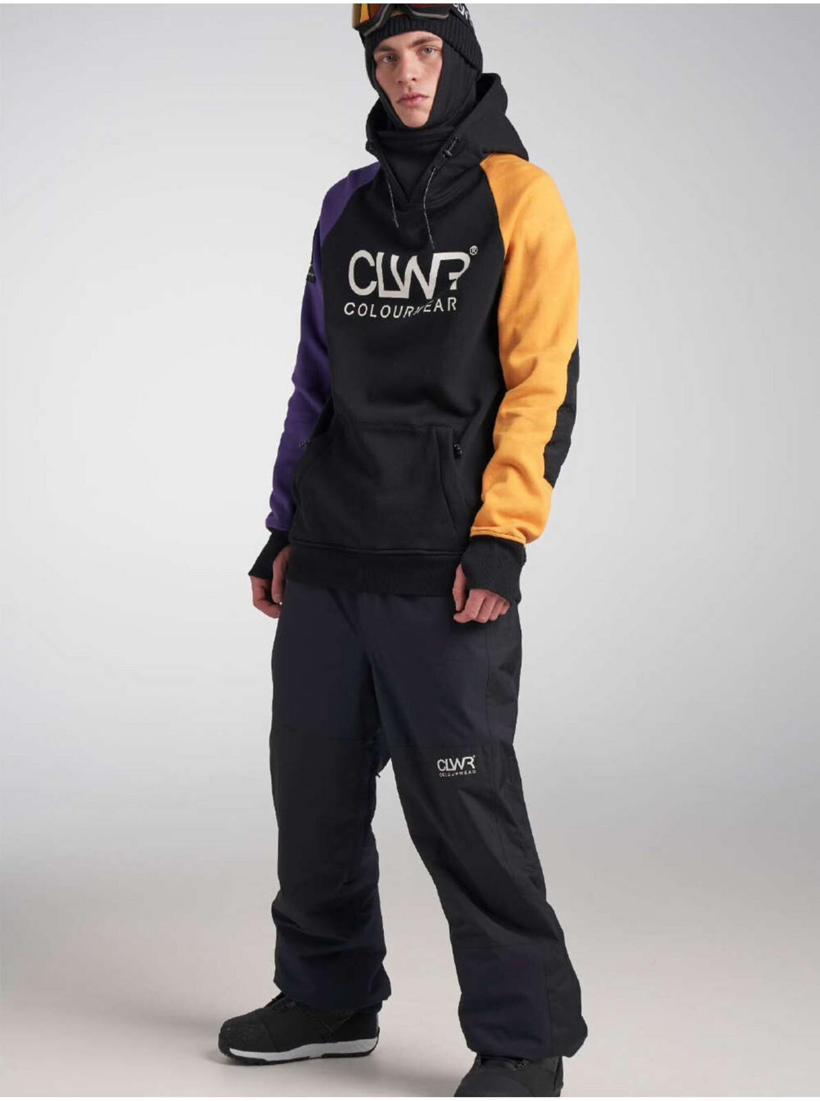 Unisex Mikina S Kapucňou Colourwear Bowl 2.0 Fialová/Žltá