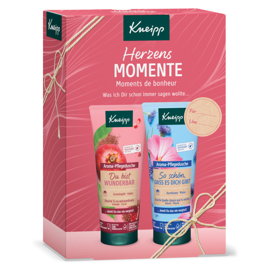 KNEIPP Od srdca Sprchové gély 2 x 200 ml Darčekové balenie