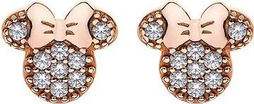 DISNEY Minnie strieborné náušnice E904431PZWL (Ag 925/1000, 1,96 g)