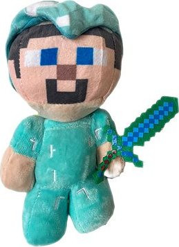 Plush Minecraft Steve diamantový 21 cm