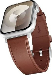 Epico Watch Strap Leather for Apple Watch SE/Series 1-9 (42/44/45 mm)/10 (46 mm)/Ultra (49 mm) – hnedý