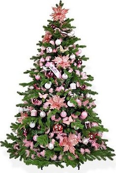 LAALU Ozdobený stromček PRINCEZNÁ ANNA 240 cm, 135 ks ozdôb a dekorácií