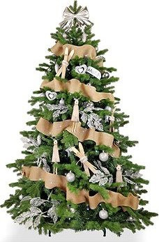 LAALU Ozdobený stromček SEVERSKÁ ZIMA 240 cm, 136 ks ozdôb a dekorácií