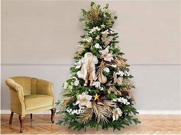 LAALU Ozdobený stromček NEŽNÁ CHAMPAGNE II 270 cm so 169 ks ozdôb a dekorácií
