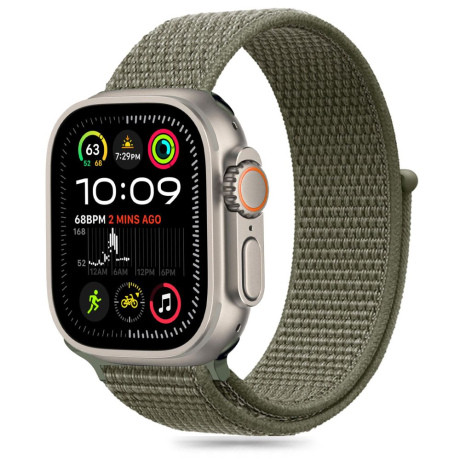 Tech-Protect Nylon remienok na Apple Watch 44/45/46/49mm, cargo khaki