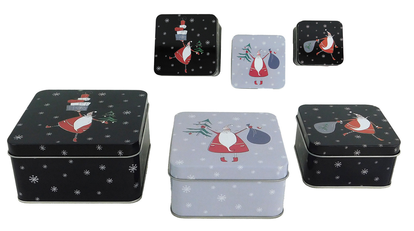 MAKRO - Dóza dekoračná vianočná 3ks rôzne motívy