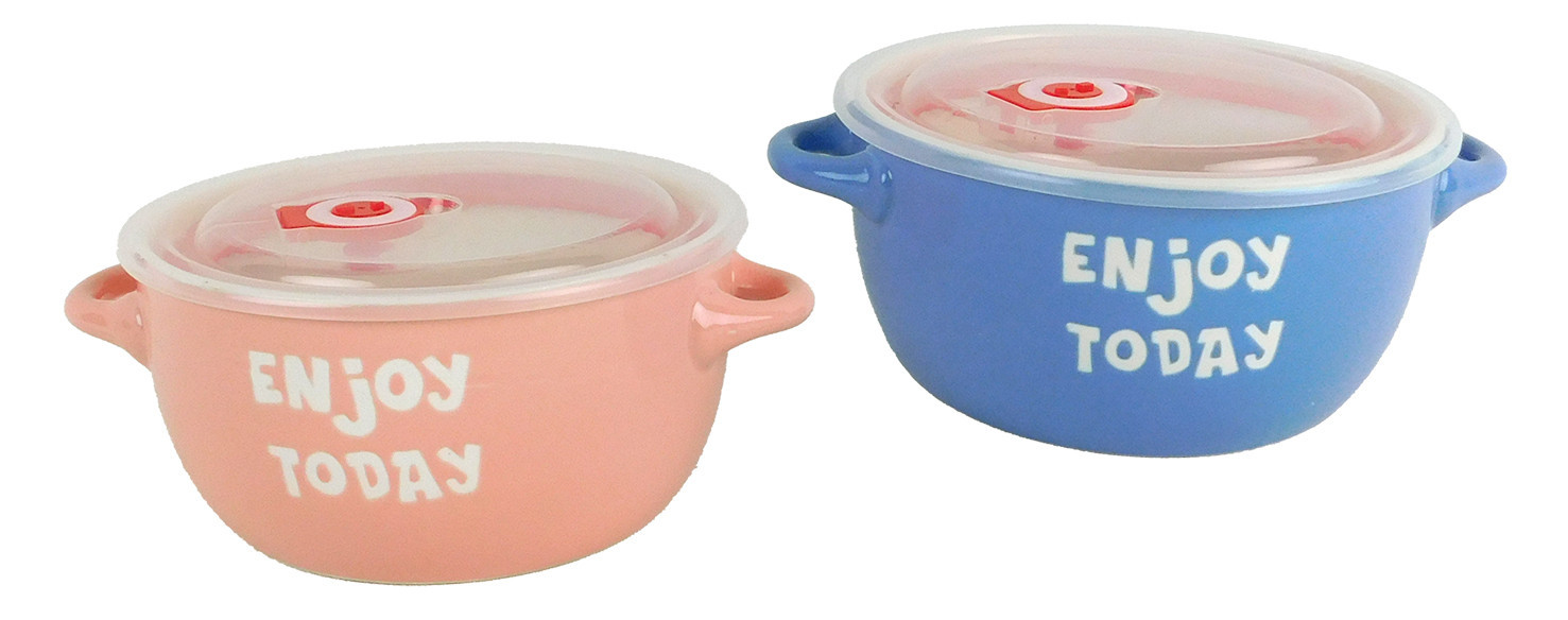 MAKRO - Miska s poklopom 16x7cm rôzne farby