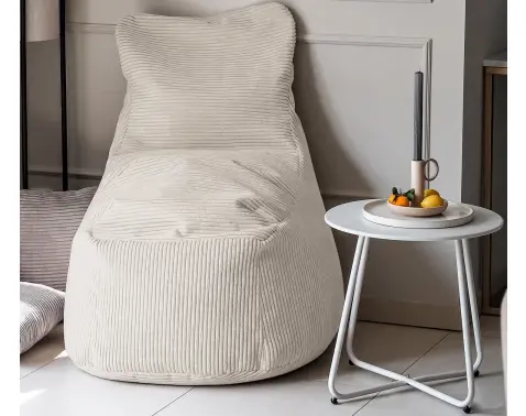 Sedací vak Modus, svetlo béžová štrukturovaná látka%