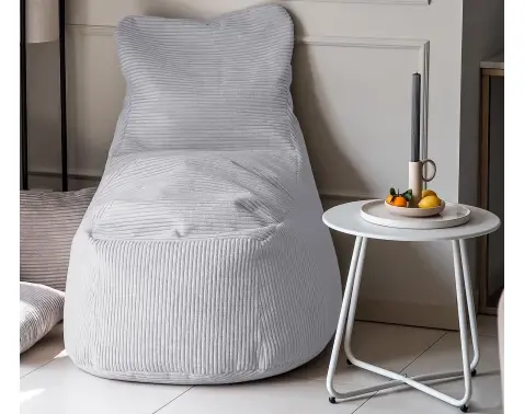 Sedací vak Modus, svetlo šedá štrukturovaná látka%