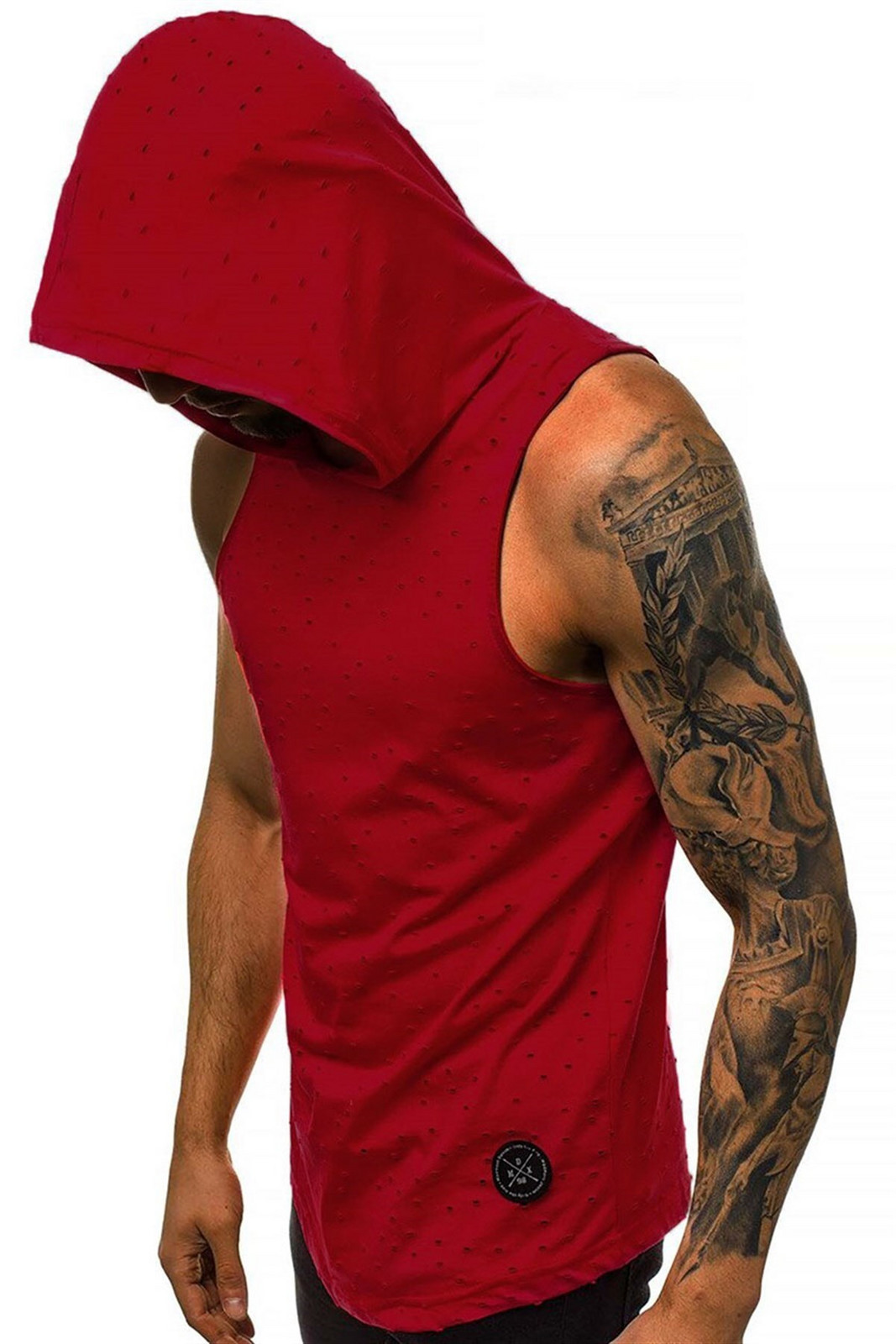 Madmext Hooded Athlete Claret Red 2893