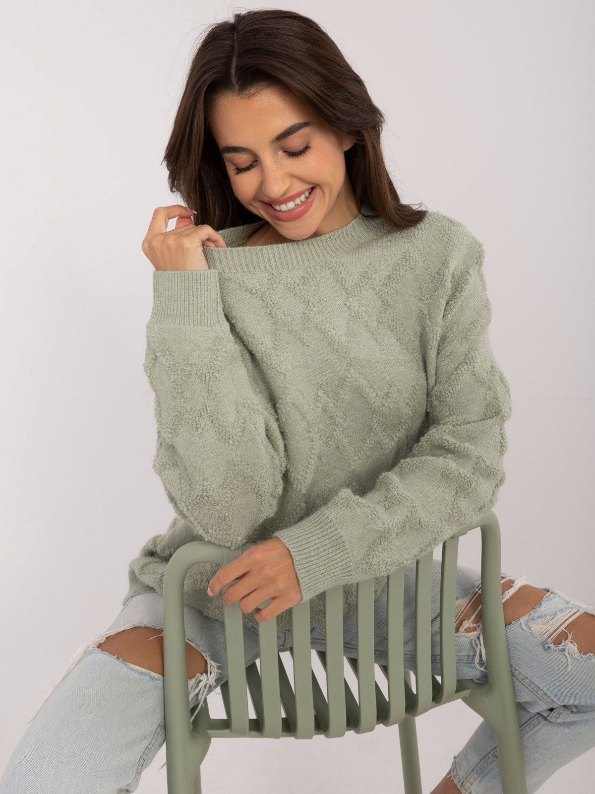 Pistachio women's oversize sweater