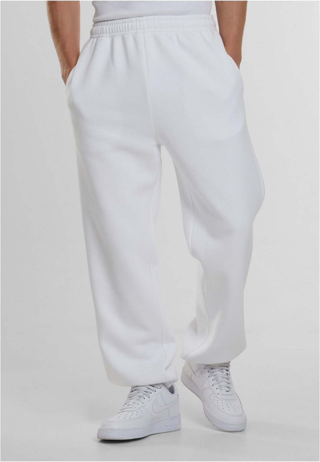Men's sweatpants Fluffy white