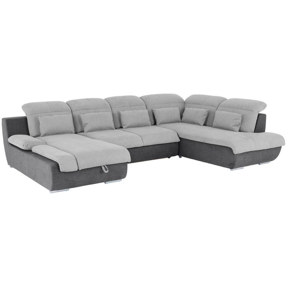 Sedacia súprava MULTI, pravá, svetlosivá / tmavosivá farba