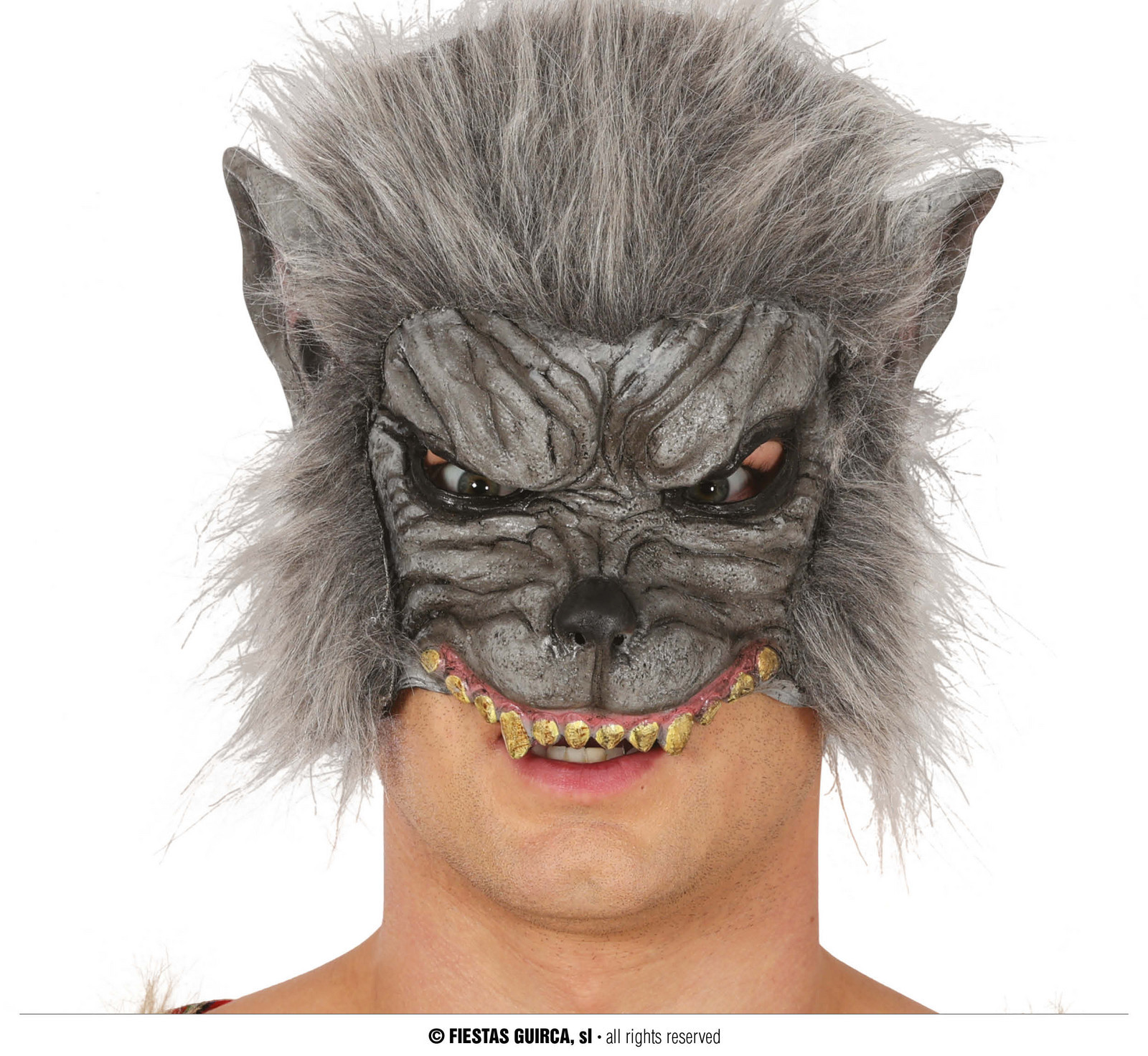 Latexová polomaska - Vlk