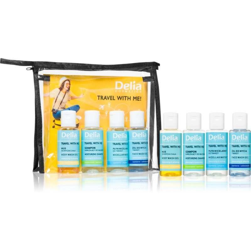 Delia Cosmetics Travel with me cestovná sada (na tvár, telo a vlasy)