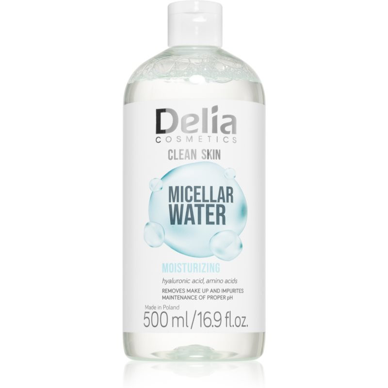 Delia Cosmetics Clean Skin micelárna voda s hydratačným účinkom 500 ml