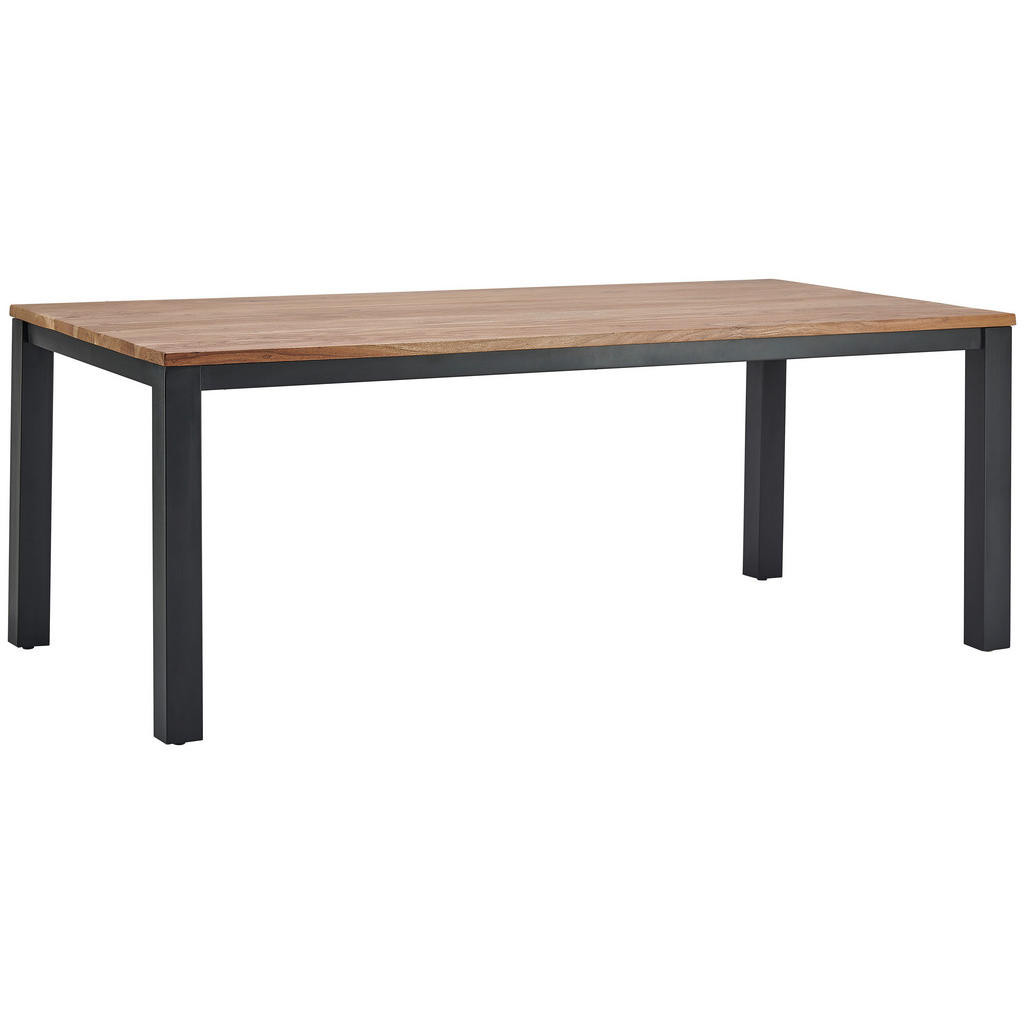 Livetastic JEDÁLENSKÝ STÔL, tvrdé drevo, akácia, čierna, farba akácie, 200/76/100 cm