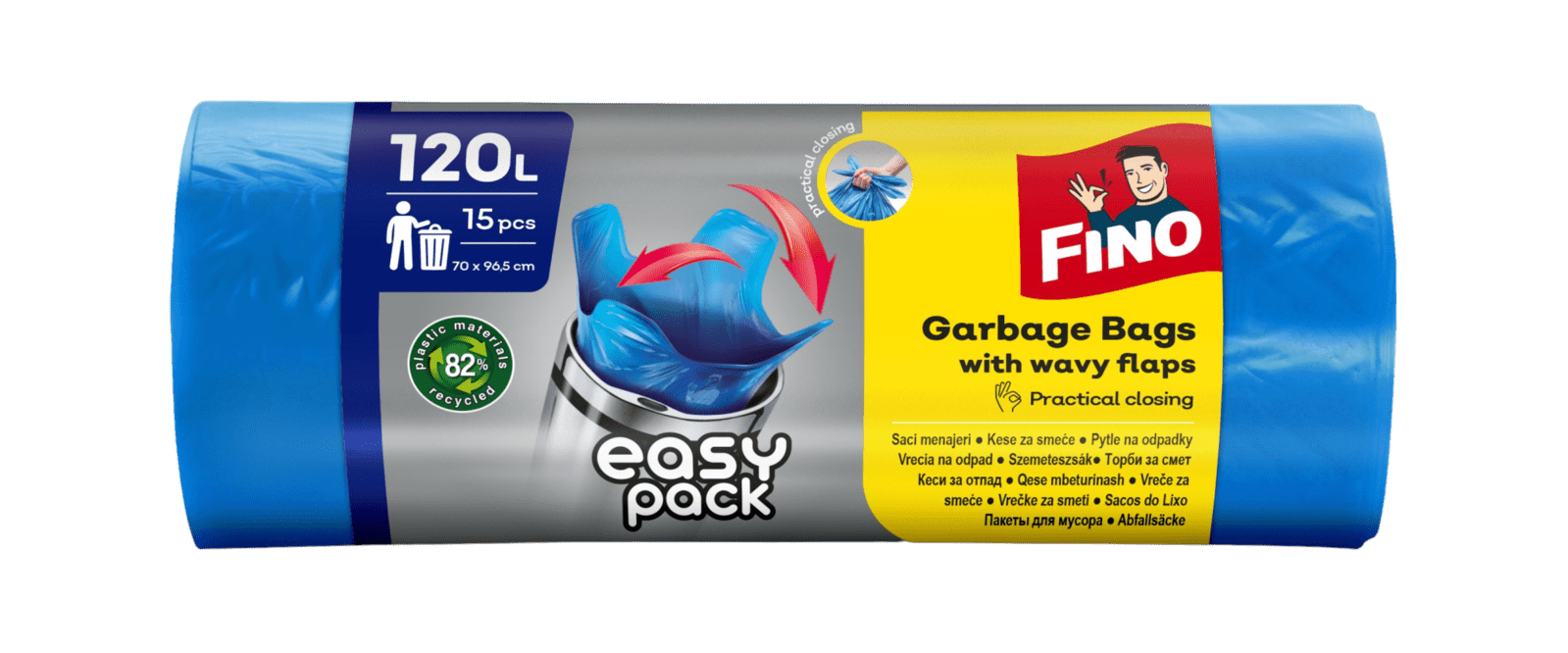 FINO HD Vrecia Easy pack, 22 μm, 15 x 120 l