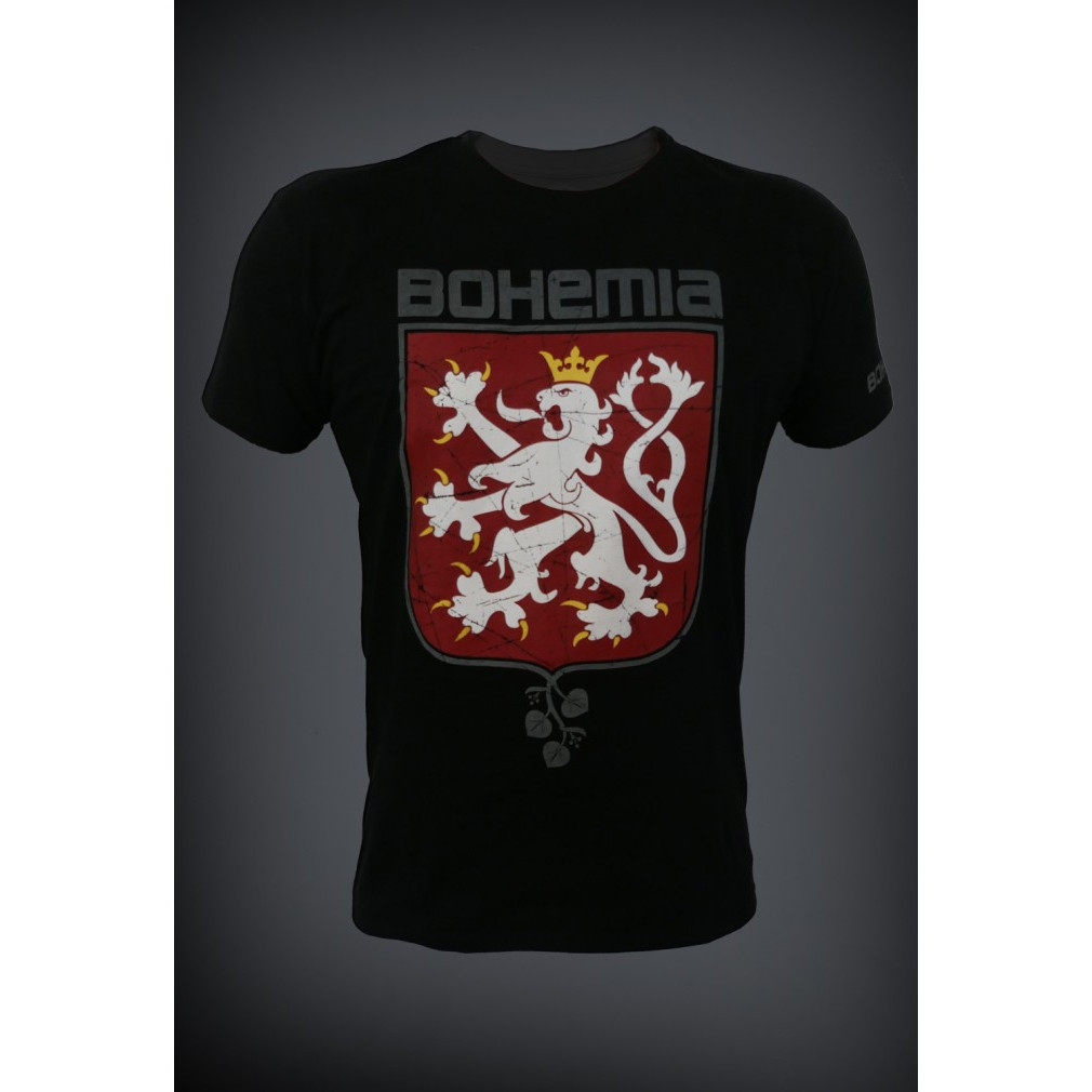 Tričko pánske Česká krv Bohemia - čierne, XL