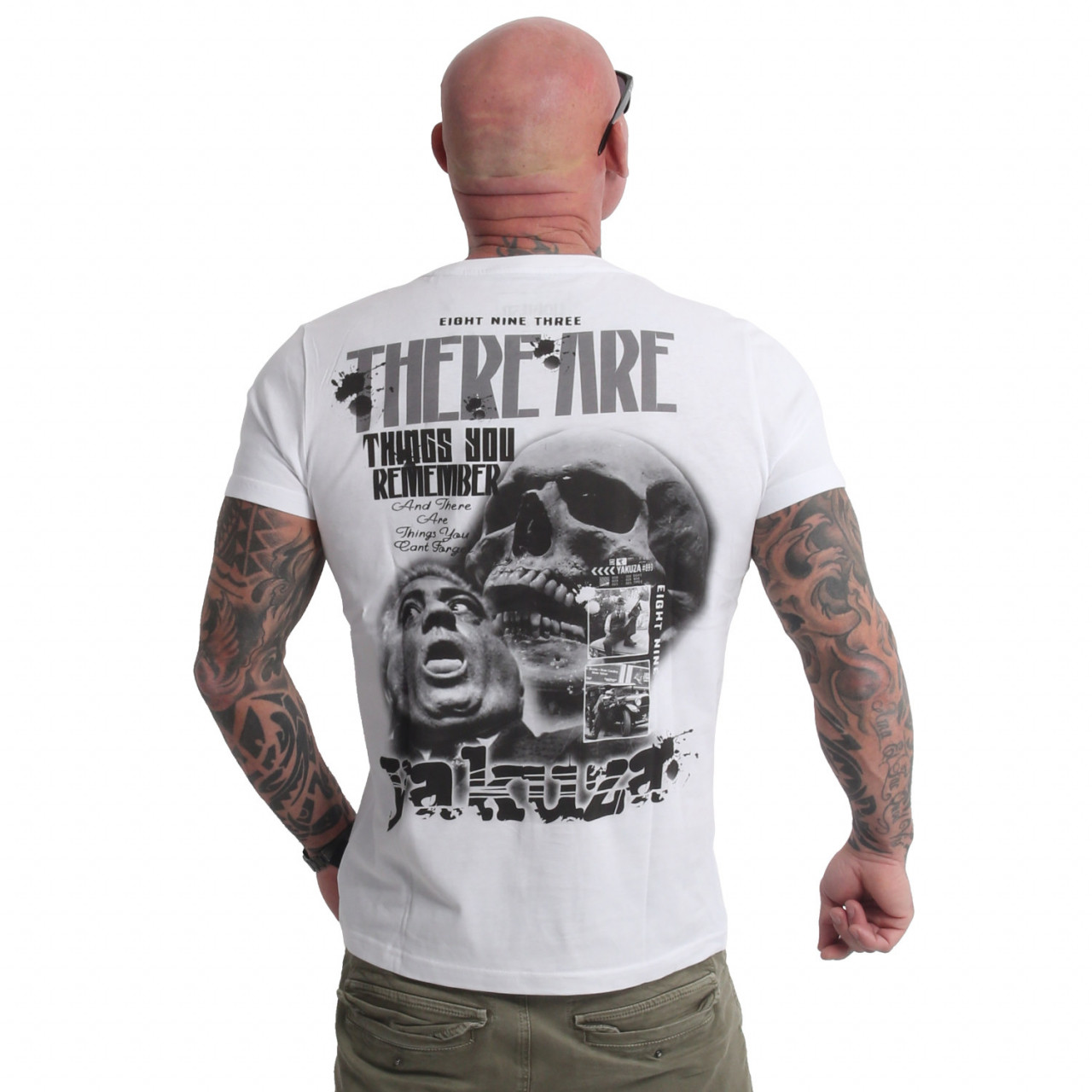 Tričko pánske Yakuza Remember - biele, 5XL