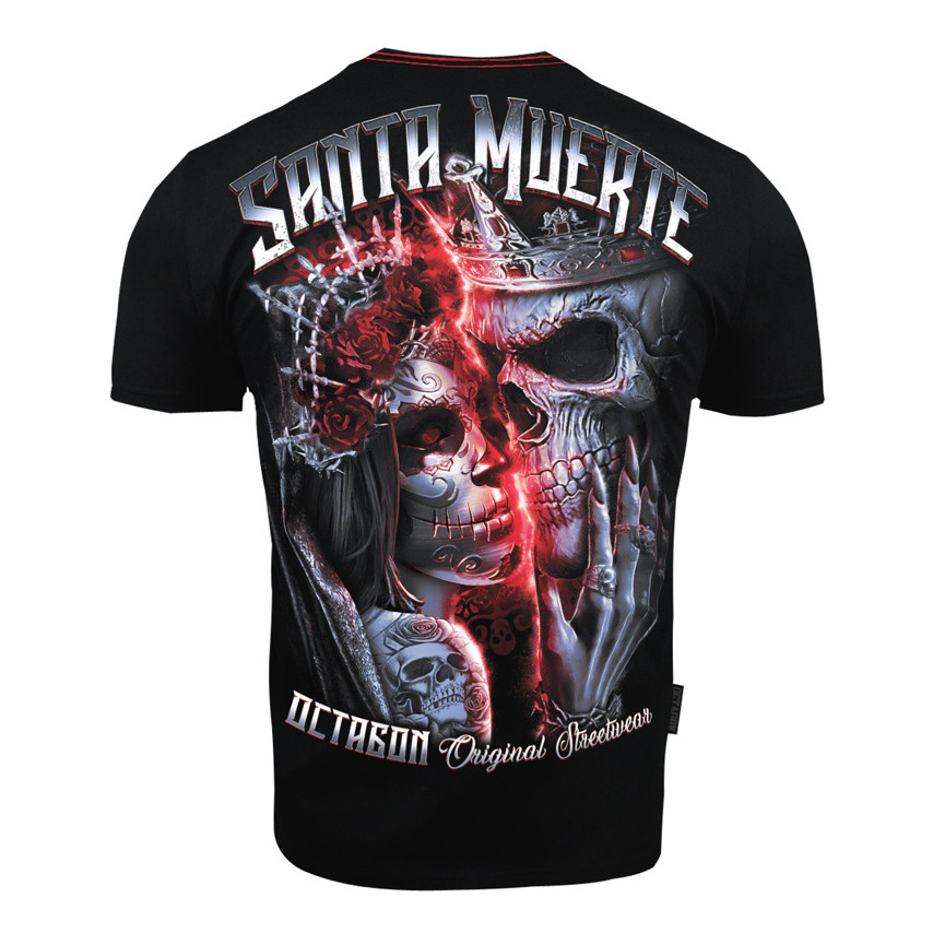 Tričko pánske Octagon Santa Muerte - čierne, M