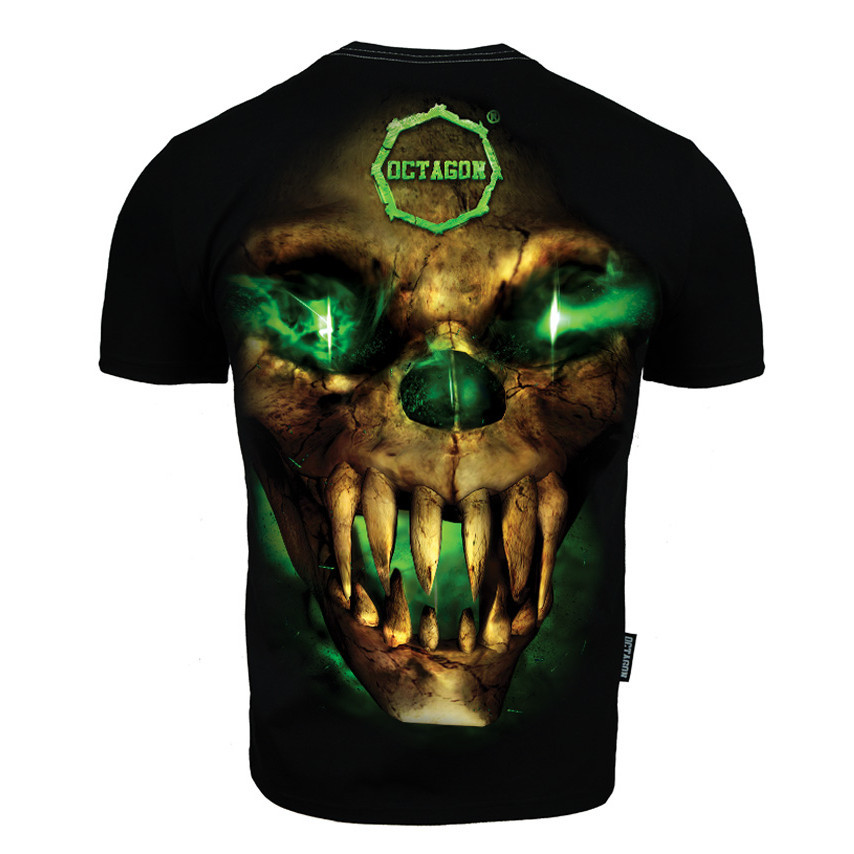Tričko pánske Octagon Green Demon - čierne-zelené, M