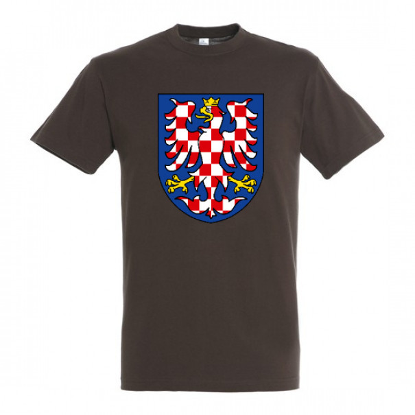 Tričko so symbolom Moravská orlica - hnedé, XL