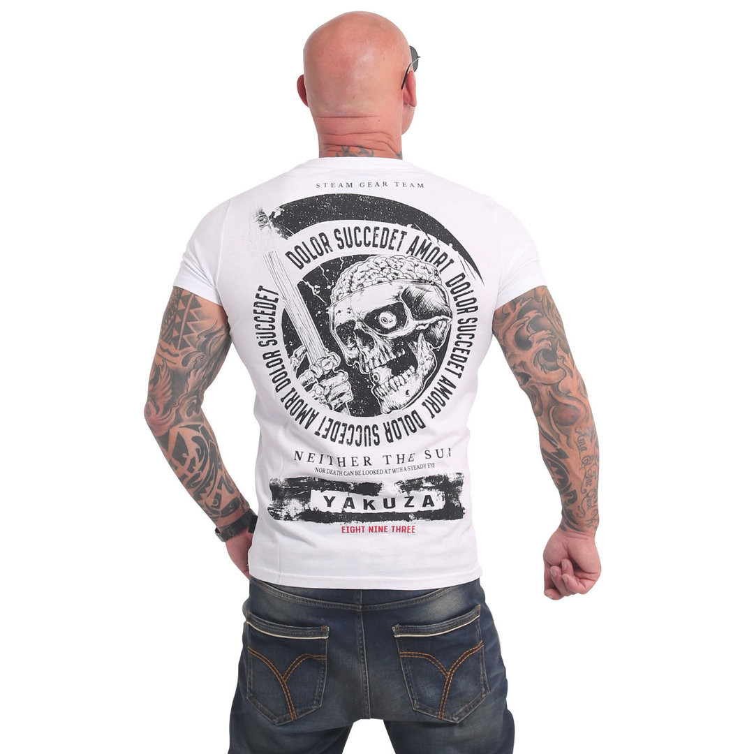 Tričko pánske Yakuza Neither - biela-čierna, 4XL