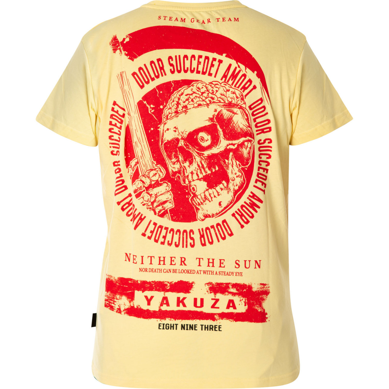 Tričko pánske Yakuza Neither - žlté-červené, 4XL