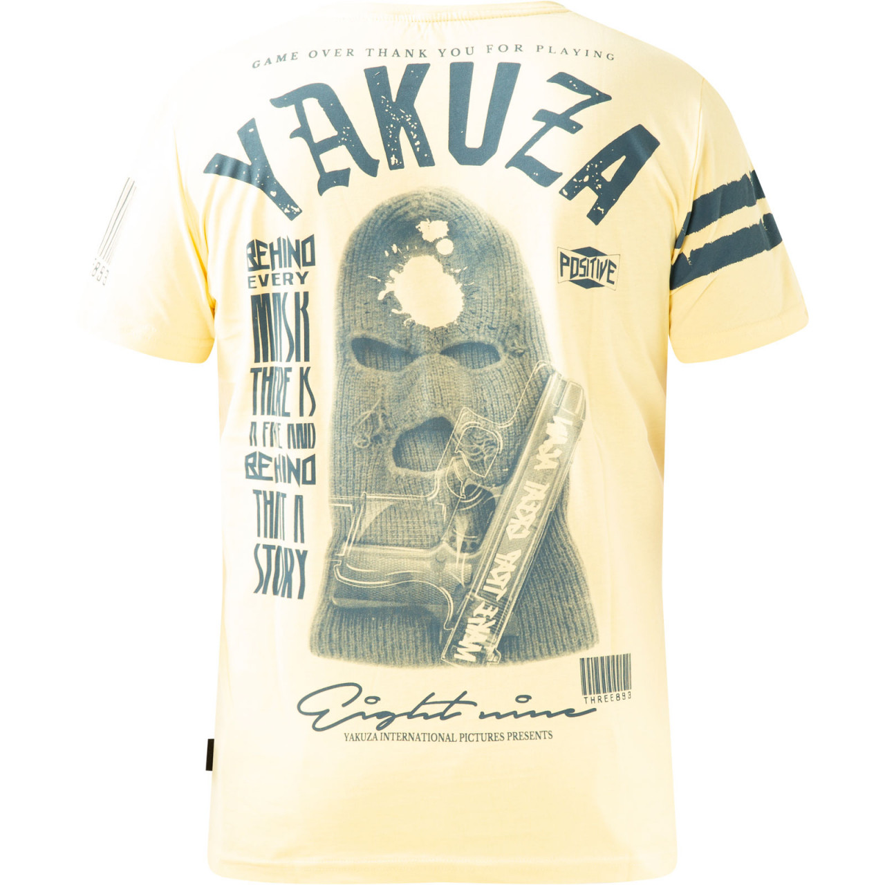 Tričko pánske Yakuza Ulster - žlté-sivé, XXL