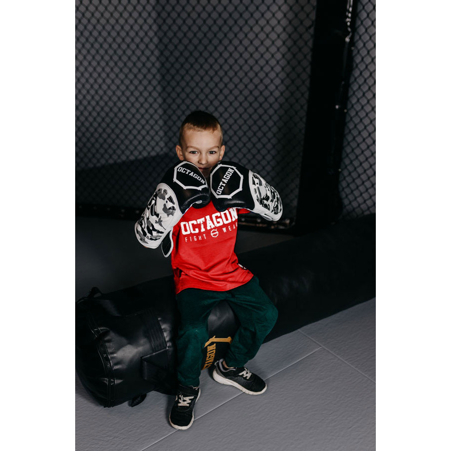 Tričko detské Octagon Fight Wear - červené, M