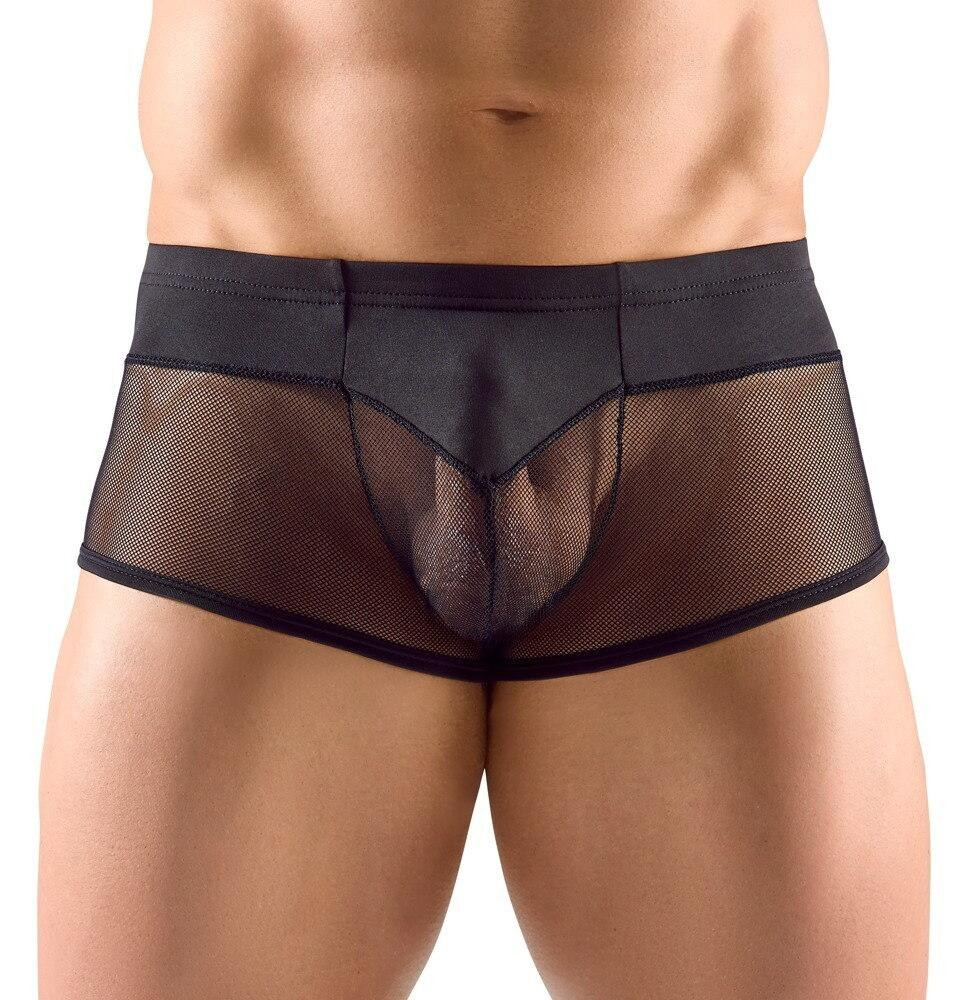 Svenjoyment Boxerky ze síťoviny - černé: XL