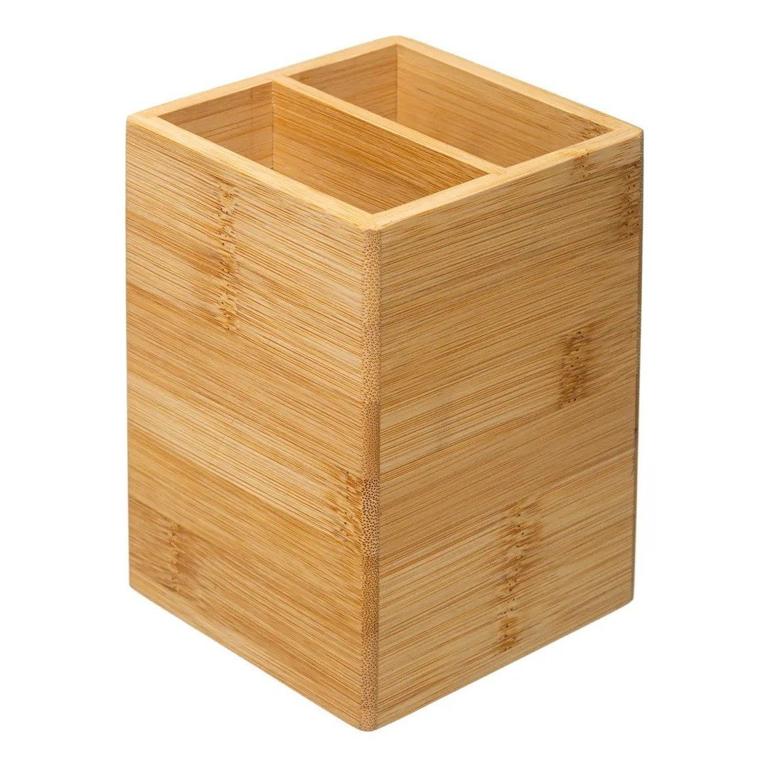 Organizér na příbory Bamby 2 přihrádky bambus