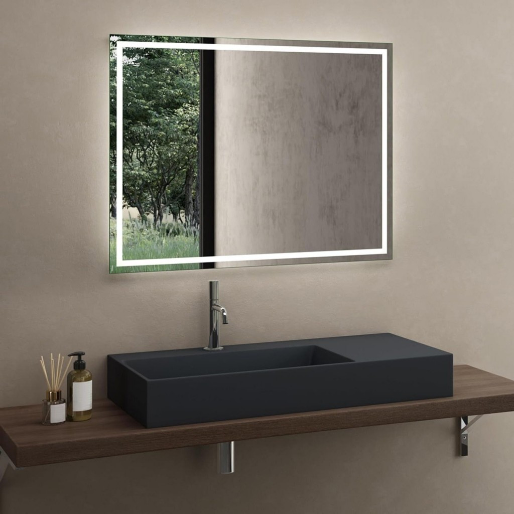 REA - Umývadlo Archi 75 CM Grey MATT na dosku - konglomerát REA-U4303
